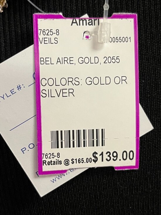 Bridal Hair Clip Bel Aire 2055 Gold NWT